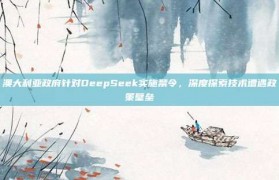 澳大利亚政府针对DeepSeek实施禁令，深度探索技术遭遇政策壁垒