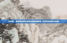 王传福、雷军等民营企业家亮相新闻联播 共话民企创新与发展