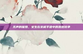 无声的催婚，女生在亲戚手语中的激烈抗争