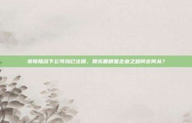 吴奇隆名下公司均已注销，娱乐圈明星企业之路何去何从？