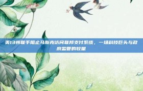 美13州联手阻止马斯克访问联邦支付系统，一场科技巨头与政府监管的较量