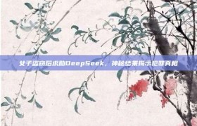 女子盗窃后求助DeepSeek，神秘结果揭示犯罪真相