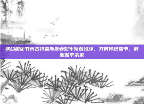 联合国秘书长古特雷斯发表蛇年新春致辞，共庆传统佳节，展望和平未来